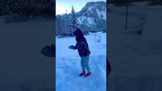 Snowfall Adventures ❄️☃️⛄️ shorts shortvideo usatravel snow snowfall usatravel [upl. by Htebarual]