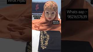 Luxury zardosi Hand Work Hijab For more Detail Check DescriptionhijabiabayaLuxuryhijabGeorgette [upl. by Abran]