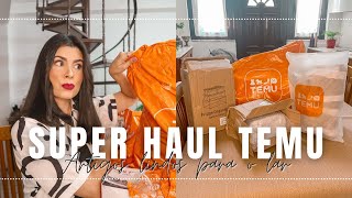 SUPER HAUL TEMU PARA A CASINHA  Carina Machado [upl. by Bertsche78]