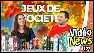 Les nouveautés jeux de société de fin octobre La Vidéonews 127 [upl. by Munsey]