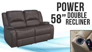 Powered 58quot RV Double Recliner  RecPro [upl. by Einuj]