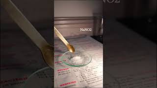 sodium nitrite reaction with sulfuric acid [upl. by Shewchuk]