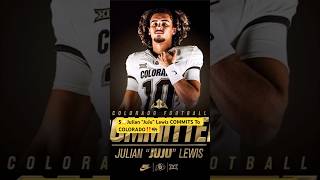 5⭐️QB Julian “JuJu” Lewis Has COMMITTED To COLORADO‼️🦬 [upl. by Nagn]