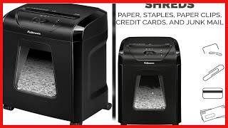 Fellowes 12C15 12 Sheet CrossCut Paper Shredder for Home and Office with Safety Lock [upl. by Troxell]