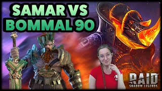 Samar FullAuto SOLO Bommal 90 ★ RAID Shadow Legends ★ TEST SERVER [upl. by Isador]