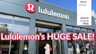 HUGE LULULEMON SALE BUDGET FRIENDLY DEALS [upl. by Grishilda925]