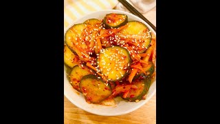 30 Minute Cucumber Kimchi [upl. by Aryek984]