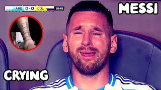 Messi Cannot Stop Crying on The Bench  The No10 Was in Tears  Messis Injury Copa America 2024 [upl. by Michaud]