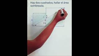 Hallar el área sombreada  matemáticas  geometría [upl. by Valsimot]