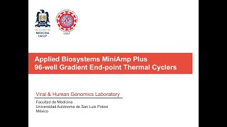 AppliedBiosystems MiniAmp Plus EndPoint Gradient Thermal Cycler [upl. by Nnaeitak]