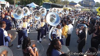 NCAampT Marching Band Homecoming March Out 2024  GHOE Tunnel [upl. by Odama834]