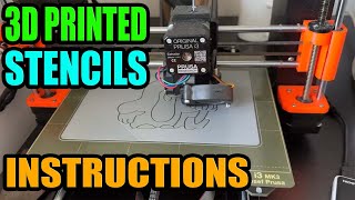 3D Printed Stencils  Instructions [upl. by Whiney43]