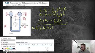 Mecânica dos Fluidos  Manômetros  Questão 320 [upl. by Arndt682]