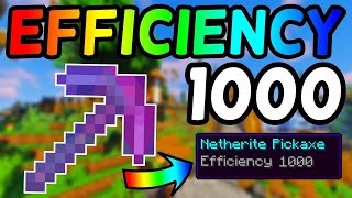 How to Get a Efficiency 1000 Netherite Pickaxe On Minecraft 116 2021 [upl. by Benedetto]