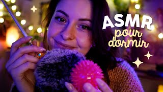 Papouilles et triggers pour bien dodo  ASMR [upl. by Wilser]