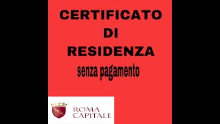 CERTIFICATO DI RESIDENZA GRATIS VLOG04 [upl. by Attej]