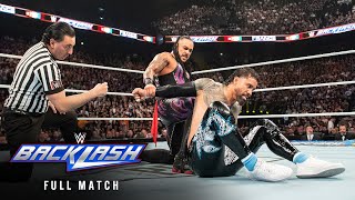 FULL MATCH Damian Priest vs Jey Uso – World Heavyweight Title Match WWE Backlash France [upl. by Hayimas239]