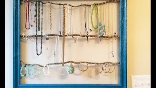 DIY Jewelry Wall Organizer [upl. by Yelsa]