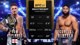 TOM ASPINALL VS CURTIS BLAYDES 2 FULL FIGHT UFC 304 [upl. by Ikuy993]