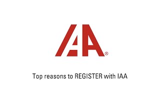 Top Reasons to Register with IAA [upl. by Suolekcin]