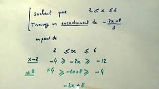 Encadrement et double inégalité en classe de seconde [upl. by Noel]