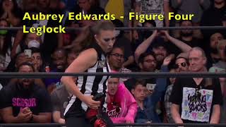 AEW Finisher  Aubrey Edwards  Figure Four Leglock [upl. by Urdna]