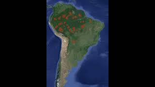 Map of the uncontacted tribes in South America [upl. by Rahm]