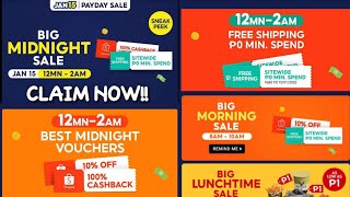 SHOPEE VOUCHER CODE FOR JANUARY 15 PAYDAY SALE  SHOPEE VOUCHER 2022  Roses j [upl. by Hugo]