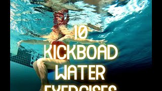 REFRESH YOUR POOL WORKOUT BEST WATER EXERCISES WITH A KICKBOARD [upl. by Ahsaenat]