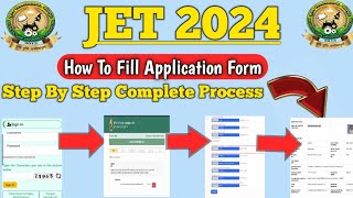 How To Fill JET 2024 Application Form Step By Step Complete Process jet2024 jet2024application [upl. by Ycak]