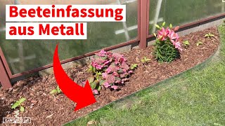 Beeteinfassung aus Metall im Test  Unser Fazit nach 1 Jahr [upl. by Nniw]