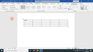 Eenvoudige tabel maken en aanpassen in Word [upl. by Ylime]