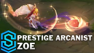 Prestige Arcanist Zoe Skin Spotlight  League of Legends [upl. by Llerdnad]