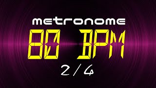 metronome 80 BPM 24 [upl. by Audres]