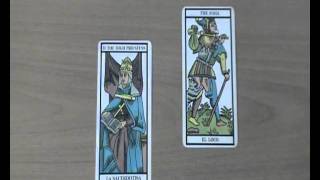 Curso Tarot Gratis  Leccion 44  Situacion Actual entre Sacerdotisa y Loco [upl. by Aihsetal]