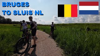 Cycling Bruges to Sluis the Netherlands  Border Crossing [upl. by Naloc]