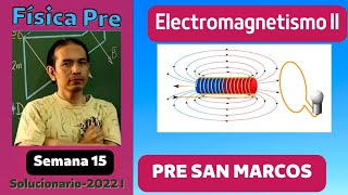 Electromagnetismo II  Pre San Marcos 2022 I solucionario [upl. by Leschen]