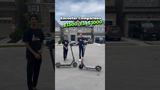 Comparing a 1300 to a 1000 electric scooter Which is better for you electricscooter segway [upl. by Nivri]