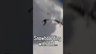 Snowboarding with dad hits different snowboarding snowboard ski skiing whistlerskiing cypress [upl. by Lindsey]