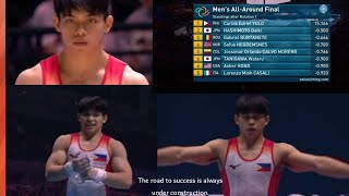 Carlos Yulo Mens All Around Finals 2022 World Championships Liverpool 8 [upl. by Markland]