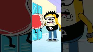 School Bully  Angry Pop Becomes a Robot makes the Bully run away [upl. by Reklaw]