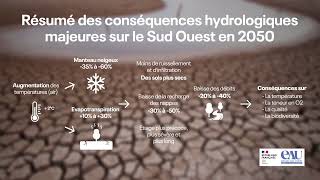 Conséquences hydrologiques majeurs dans le SudOuest en 2050 [upl. by Sally678]