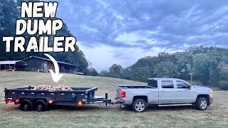 New Lamar Dump Trailer lamartrailers firewood sidehustle [upl. by Colby]