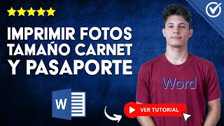 Cómo IMPRIMIR FOTOS de TAMAÑO CARNET y PASAPORTE en Word  🖨️ Fácil y Rápido 🖨️ [upl. by Ocisnarf472]