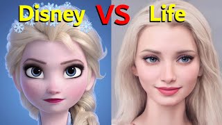 Realistic versions of Disney characters  Cartoon VS Life [upl. by Yzdnil]