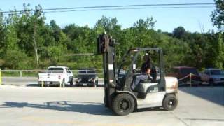 Nissan 6000 pound capacity diesel forklift [upl. by Ynahpit]