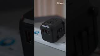 Cliptec MPT233P  PD355W Fast Charging Universal World Travelling Plug Adaptor [upl. by Azilanna806]