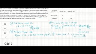 PE Exam Practice Problem 4 Water Resources  Peak Flow [upl. by Gridley]