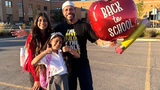 My Daughters Deema and Sally First Day Back to SCHOOL [upl. by Kaja688]