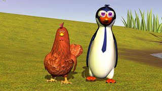 Il Pinguino E La Gallina  Canzoni per Bambini  La Fattoria di Zenon [upl. by Nairbo]